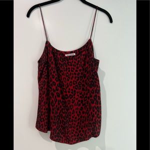 Reformation flowy cheetah cami